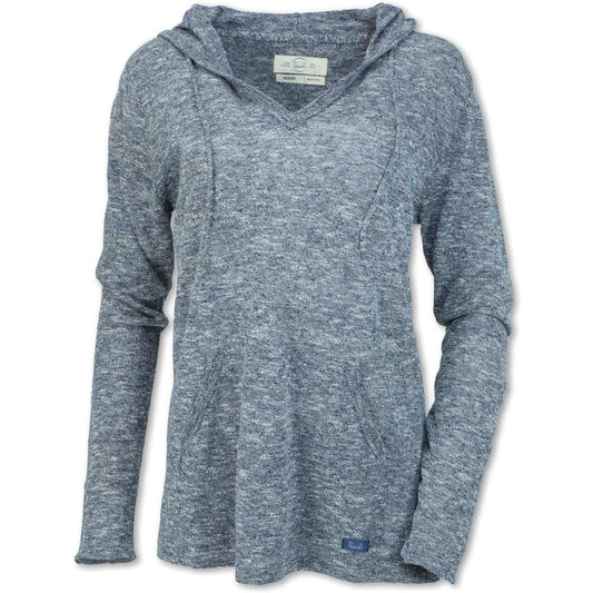 Purnell Women's Heathered Flax Blend Knit Pullover-Women's - Clothing - Tops-Purnell-Navy-S-Appalachian Outfitters