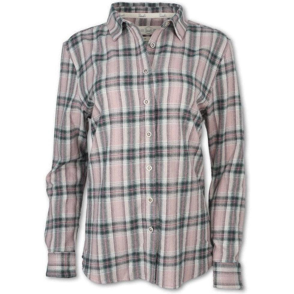 Women's Plaid Flannel-Women's - Clothing - Tops-Purnell-Dusty Pink-S-Appalachian Outfitters