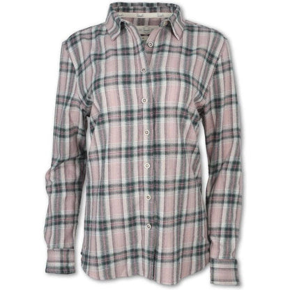 Women's Plaid Flannel-Women's - Clothing - Tops-Purnell-Dusty Pink-S-Appalachian Outfitters