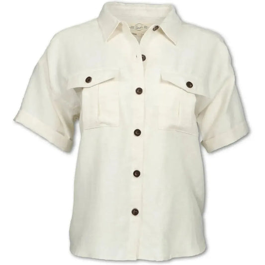 Purnell Women's Safari Shirt-Women's - Clothing - Tops-Purnell-Bone-S-Appalachian Outfitters