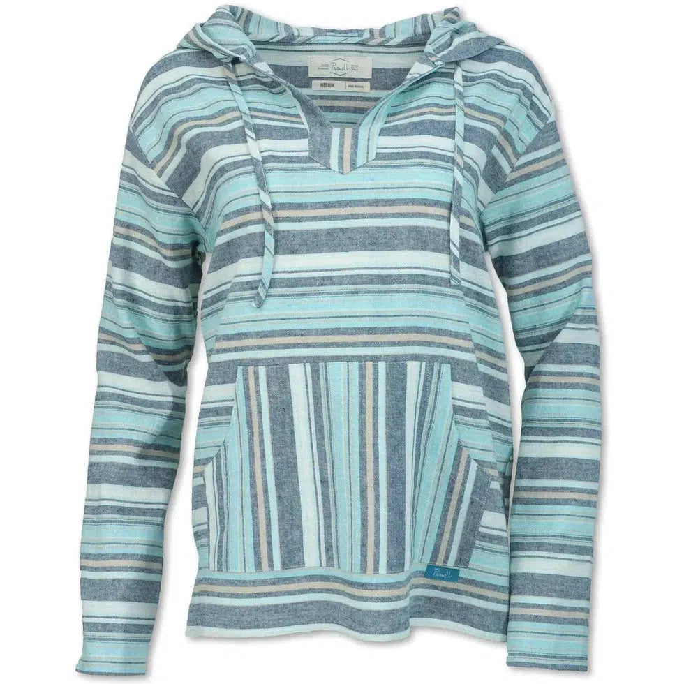 Purnell Women's Striped Flax Blend Pullover-Women's - Clothing - Tops-Purnell-Blue-S-Appalachian Outfitters