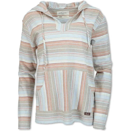 Purnell Women's Striped Flax Blend Pullover-Women's - Clothing - Tops-Purnell-Sunset-S-Appalachian Outfitters