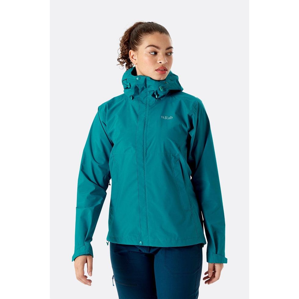 Downpour Eco Jacket Wmns-Women's - Clothing - Tops-Rab-Ultramarine-8-Appalachian Outfitters