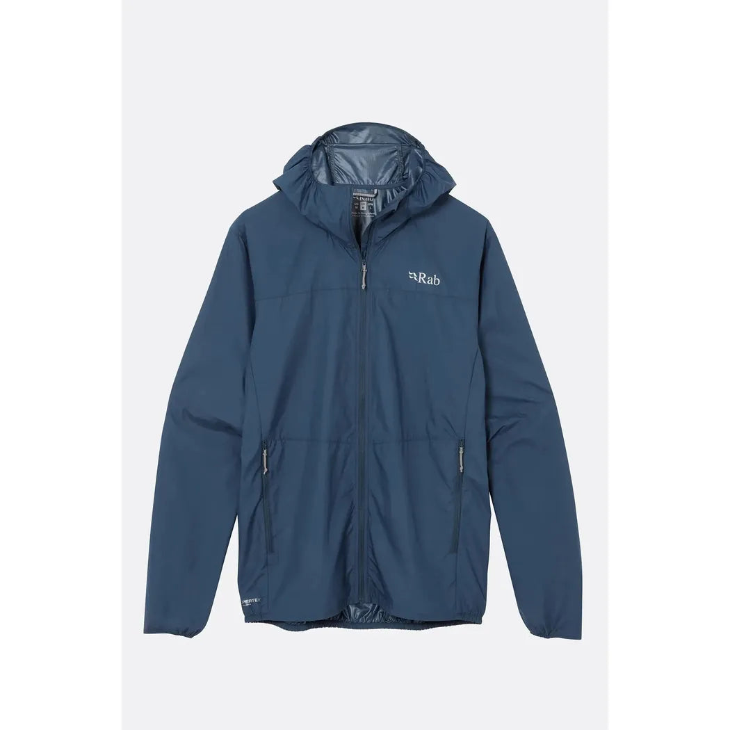 Rab Men's Windgather Hoody-Men's - Clothing - Jackets & Vests-Rab-Tempest Blue-M-Appalachian Outfitters