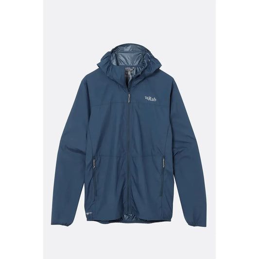 Rab Men's Windgather Hoody-Men's - Clothing - Jackets & Vests-Rab-Tempest Blue-M-Appalachian Outfitters