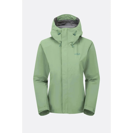 Rab Women's Downpour Jacket-Women's - Clothing - Jackets & Vests-Rab-Fig Green-S-Appalachian Outfitters