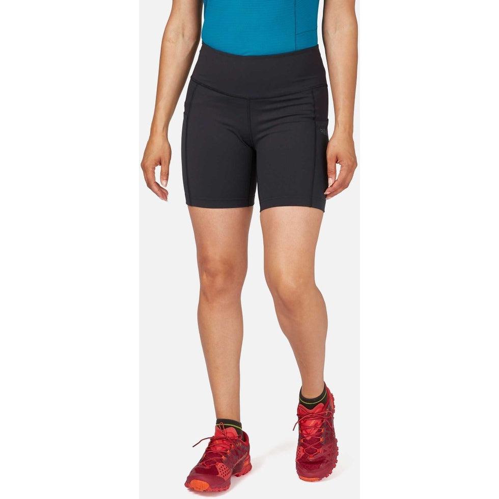 Women's Talus Tights Shorts-Women's - Clothing - Bottoms-Rab-Black-6"-8-Appalachian Outfitters