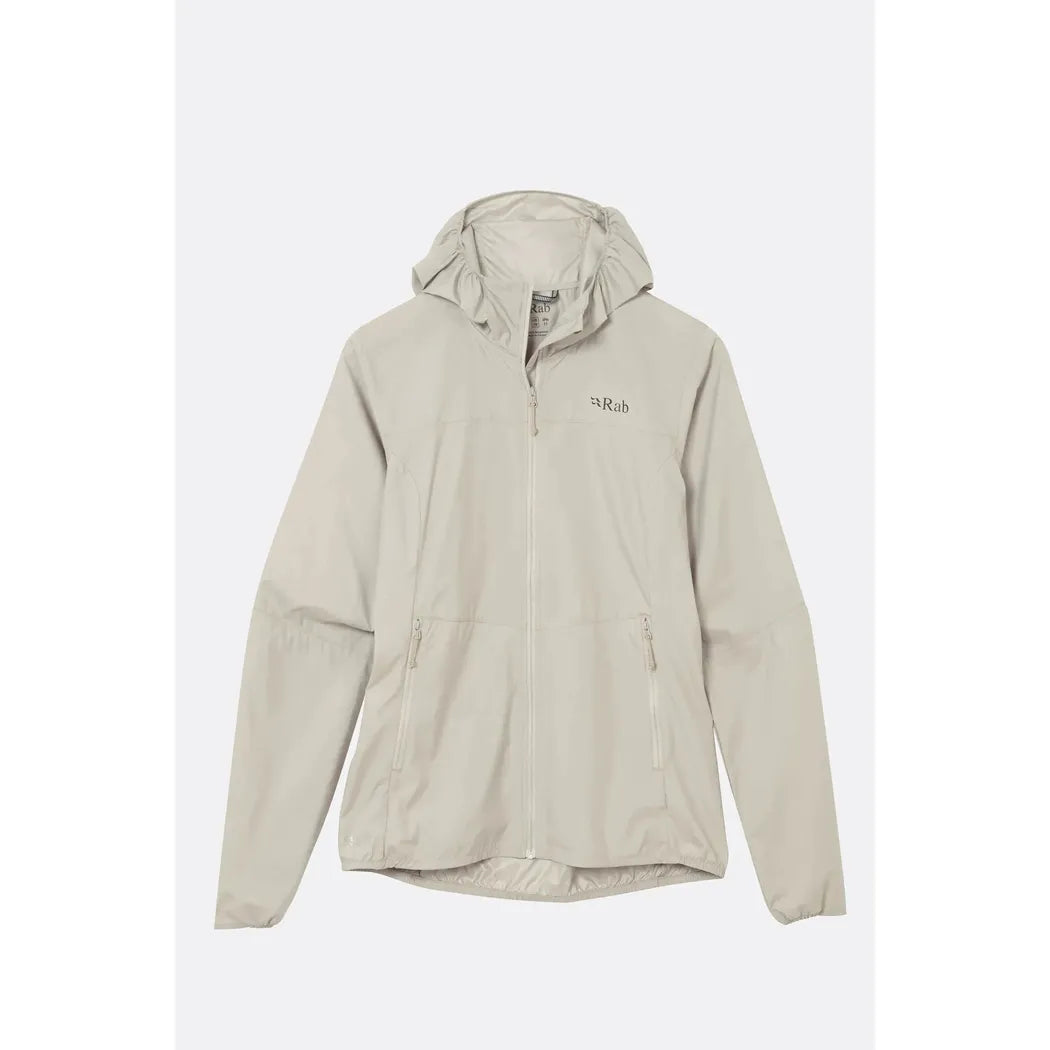 Rab Women's Windgather Hoody-Women's - Clothing - Jackets & Vests-Rab-Pebble-S-Appalachian Outfitters