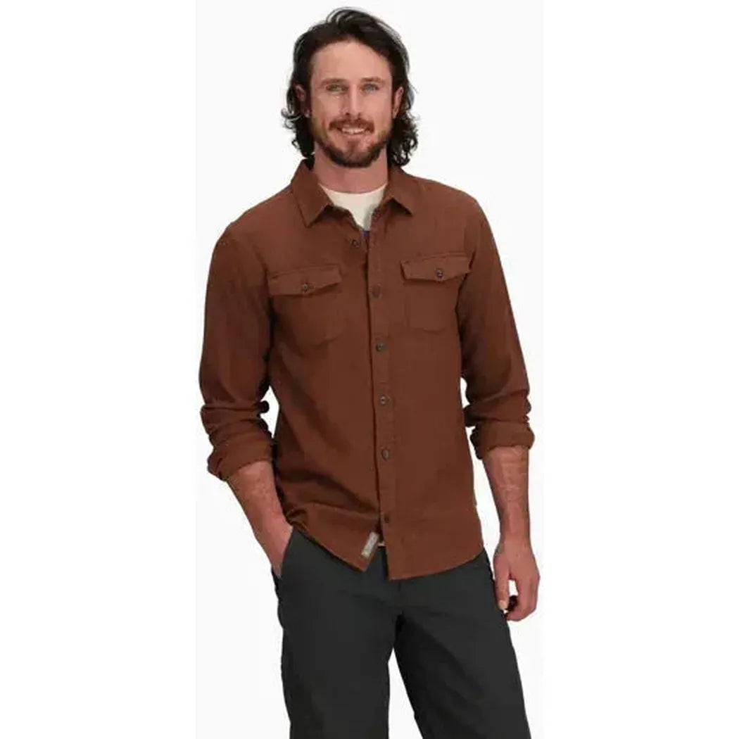 Royal Robbins Men's Bristol Organic Cotton Twill Long Sleeve-Men's - Clothing - Tops-Royal Robbins-Appalachian Outfitters