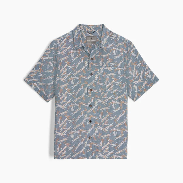 Royal Robbins Men's Camino Pucker Short Sleeve-Men's - Clothing - Tops-Royal Robbins-Orion Blue Dragon Pt-M-Appalachian Outfitters