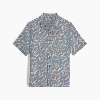 Royal Robbins Men's Camino Pucker Short Sleeve-Men's - Clothing - Tops-Royal Robbins-Orion Blue Dragon Pt-M-Appalachian Outfitters