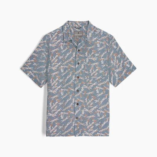 Royal Robbins Men's Camino Pucker Short Sleeve-Men's - Clothing - Tops-Royal Robbins-Orion Blue Dragon Pt-M-Appalachian Outfitters
