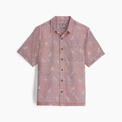 Royal Robbins Men's Camino Pucker Short Sleeve-Men's - Clothing - Tops-Royal Robbins-Mahogany Karaker Pt-M-Appalachian Outfitters