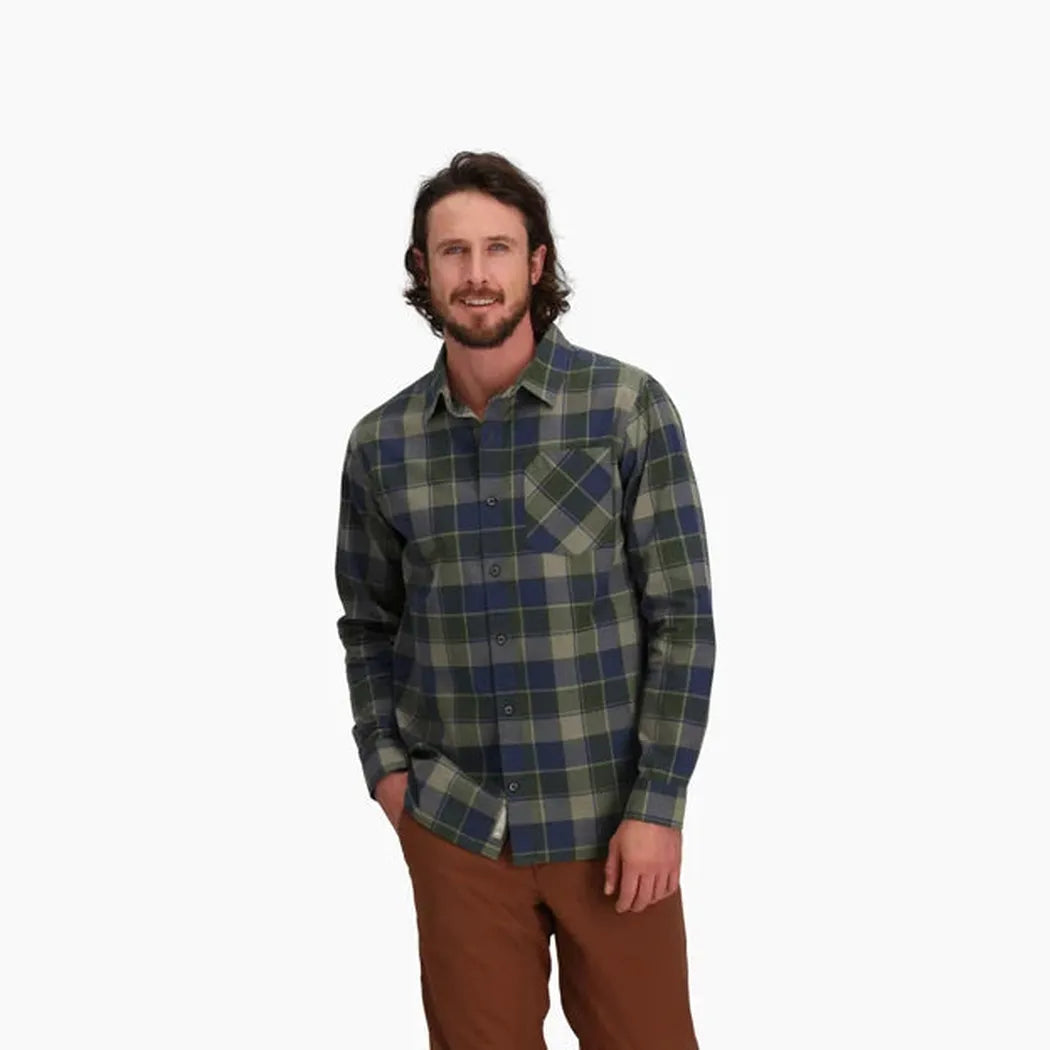 Royal Robbins Men's Tamarack Long Sleeve-Men's - Clothing - Tops-Royal Robbins-Dusty Olive Canyon Pld-M-Appalachian Outfitters