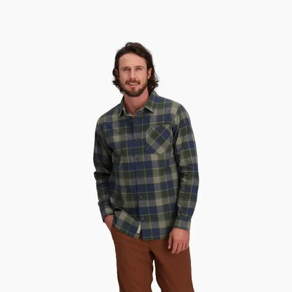 Royal Robbins Men's Tamarack Long Sleeve-Men's - Clothing - Tops-Royal Robbins-Dusty Olive Canyon Pld-M-Appalachian Outfitters