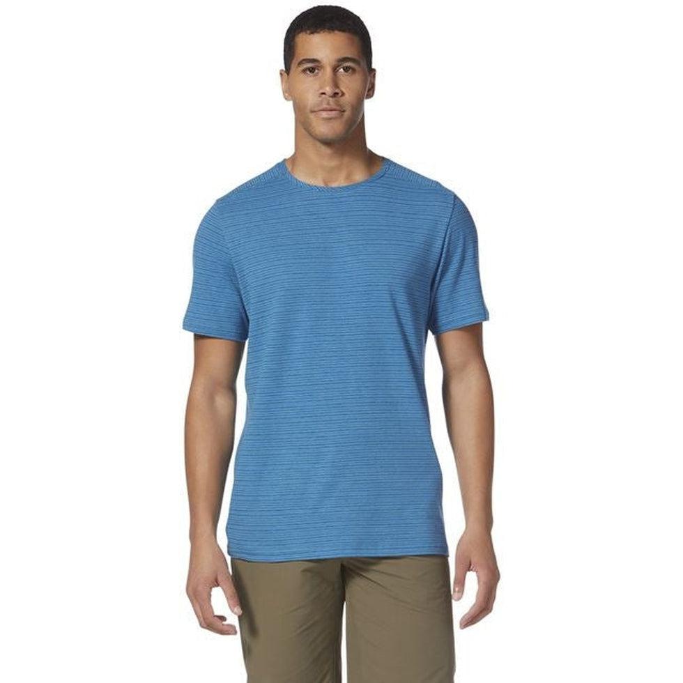 Men's Vacationer Crew Short Sleeve-Men's - Clothing - Tops-Royal Robbins-Tahoe Blue Str-M-Appalachian Outfitters