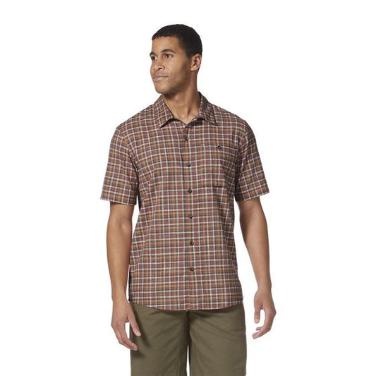 Redwood Plaid Short Sleeve-Men's - Clothing - Tops-Royal Robbins-Baked Clay-S-Appalachian Outfitters