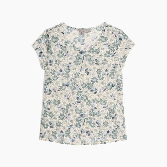 Royal Robbins Women's Featherweight Slub Tee-Women's - Clothing - Tops-Royal Robbins-Chalk Marigold Pt-S-Appalachian Outfitters