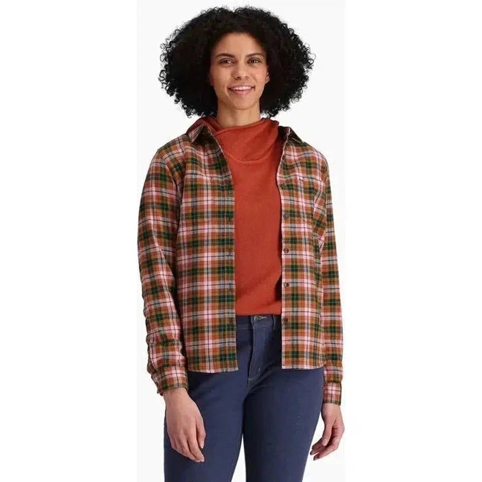Royal Robbins Women's Lieback Organic Cotton Flannel-Women's - Clothing - Jackets & Vests-Royal Robbins-Baked Clay Wildwood Pld-S-Appalachian Outfitters