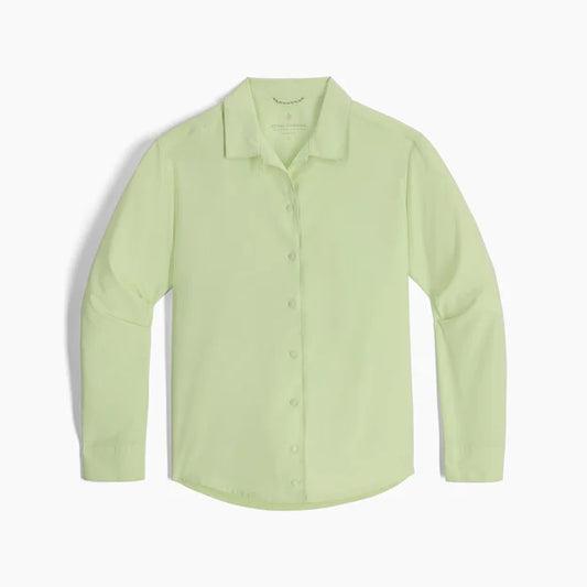 Royal Robbins Women's Salathe Sun Shirt Long Sleeve-Women's - Clothing - Tops-Royal Robbins-Lime Cream-S-Appalachian Outfitters