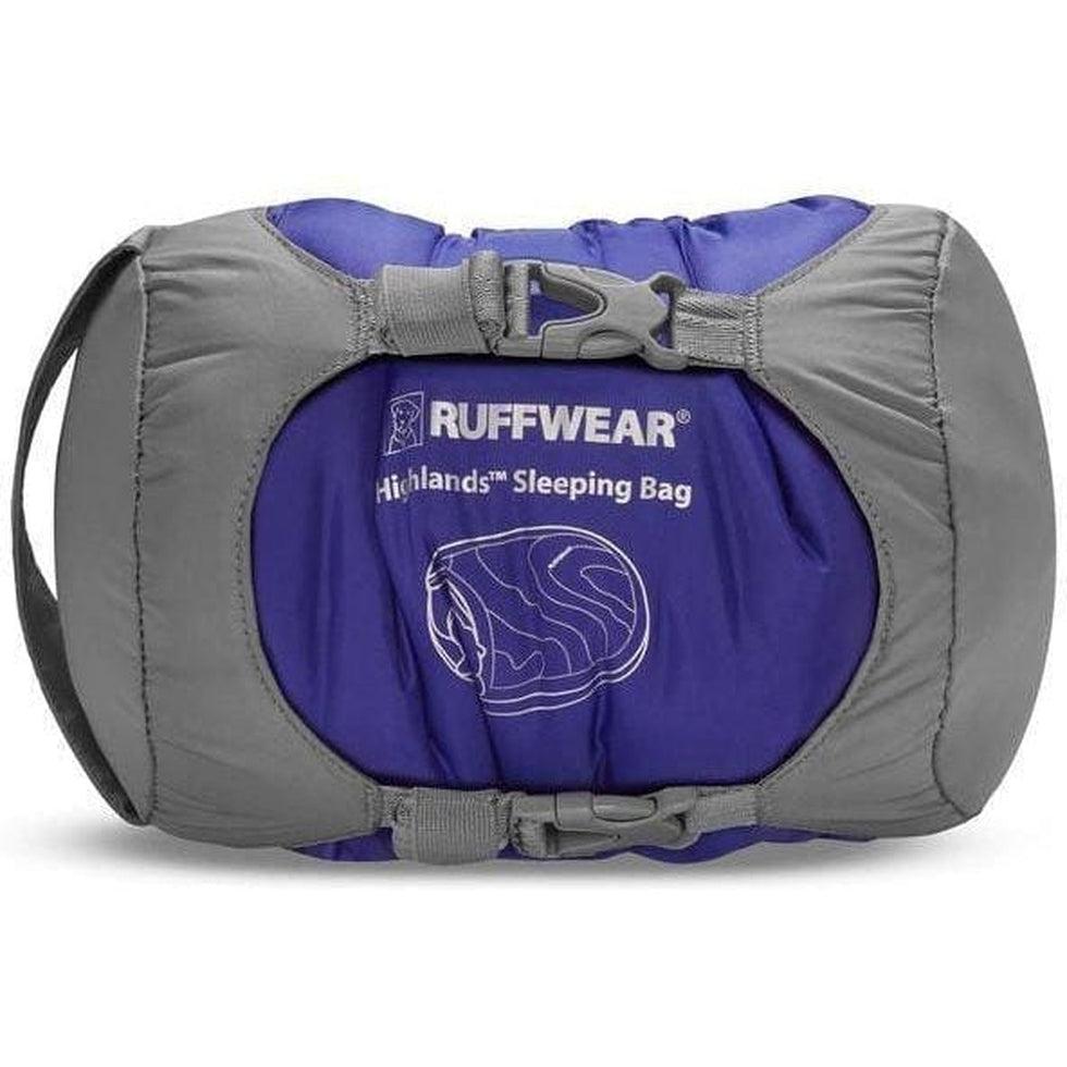 Ruffwear Highlands Dog Sleeping Bag Huckleberry Blue Outdoor