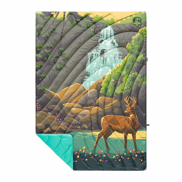 Rumpl Original Puffy Outdoor Blanket - 1 Person Deepwater | END. (ES Rumpl Original Puffy Outdoor Blanket - 1 Person Deepwater | END. (ES