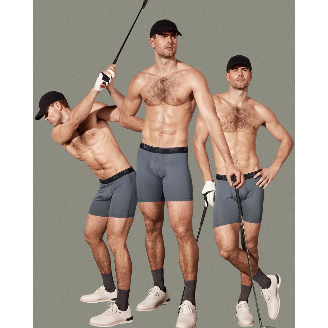 SAXX Quest Quick-Dry Mesh Boxer Brief Fly - 6"-Men's - Clothing - Underwear-SAXX-Appalachian Outfitters