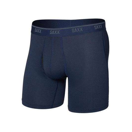 SAXX Quest Quick-Dry Mesh Boxer Brief Fly - 6"-Men's - Clothing - Underwear-SAXX-Maritime-S-Appalachian Outfitters
