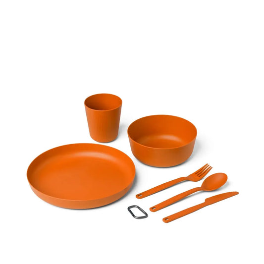 Sea To Summit Camp Dinnerware Set w/ Mesh Sack - [6 Piece]-Camping - Cooking - Pots & Pans-Sea To Summit-Burnt Orange-Appalachian Outfitters