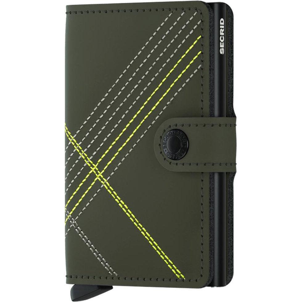Mini Wallet - Matte Stitch-Accessories - Wallets-SECRID-Linea Lime-Appalachian Outfitters