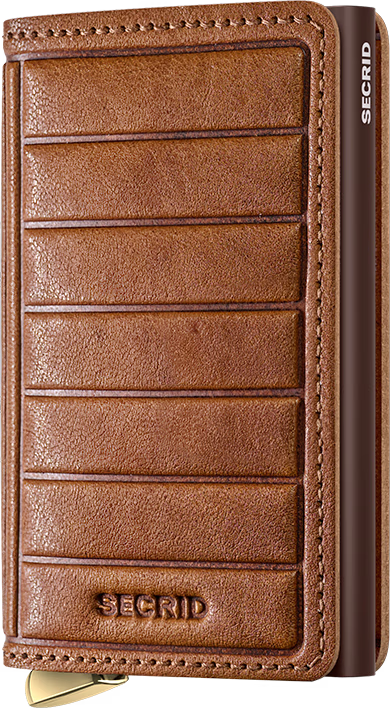 SECRID Premium Slimwallet Emboss Lines +-Accessories - Wallets-SECRID-Cognac-Appalachian Outfitters