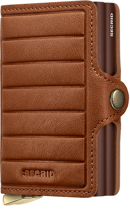SECRID Premium Twinwallet Emboss Lines +-Accessories - Wallets-SECRID-Cognac-Appalachian Outfitters