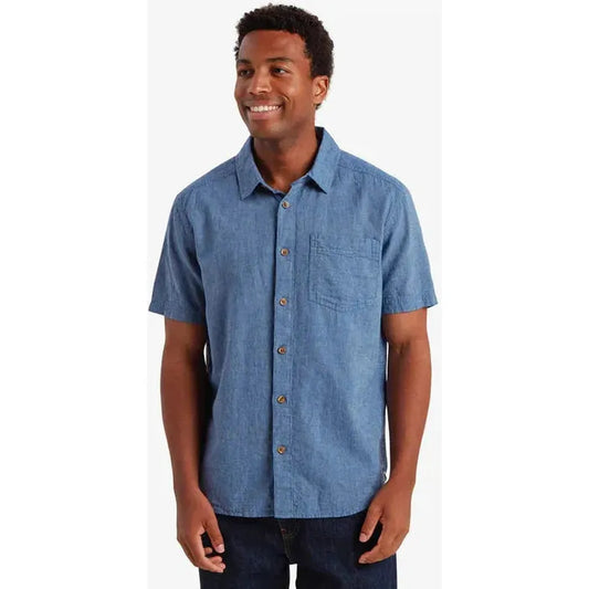 Sherpa Adventure Gear Men's Habba Short Sleeve Shirt-Women's - Clothing - Tops-Sherpa Adventure Gear-Seaport-M-Appalachian Outfitters