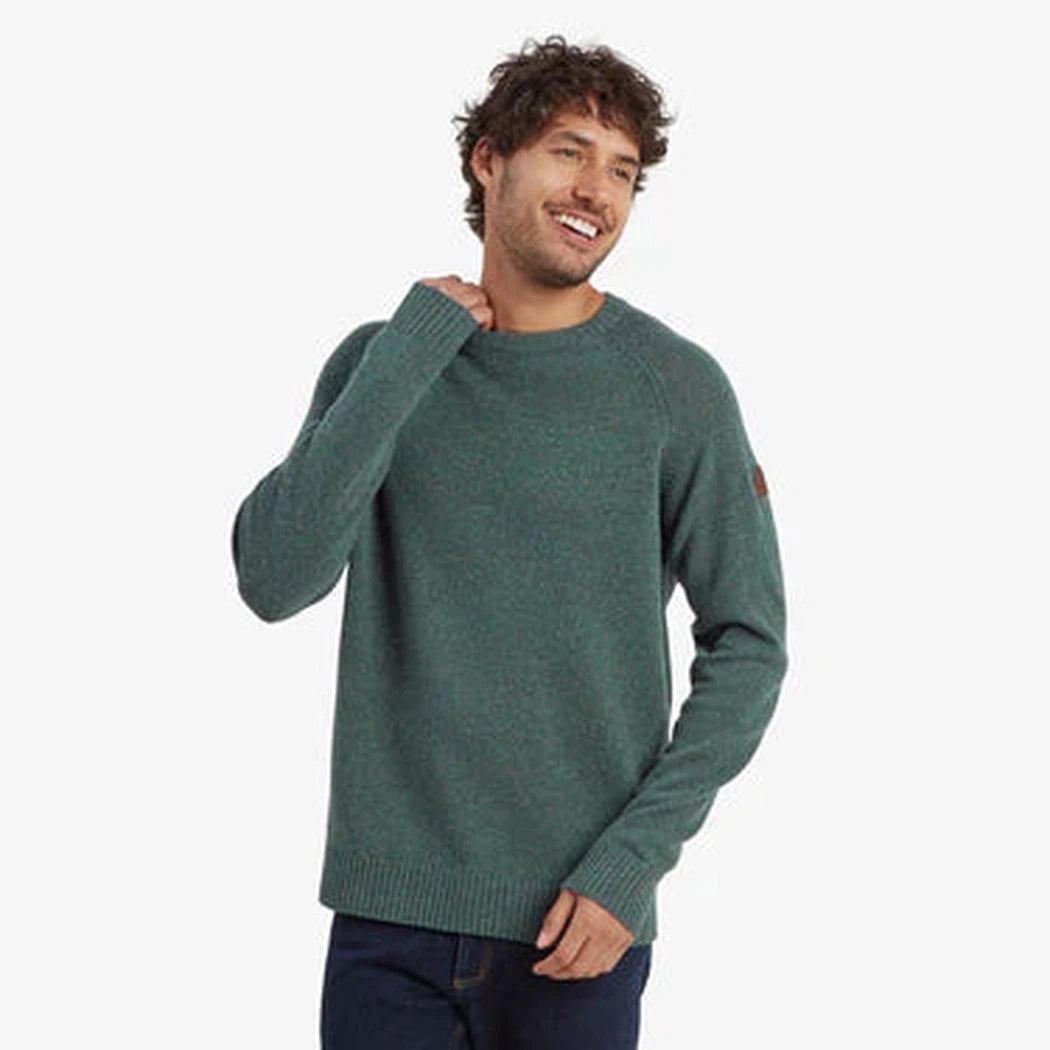Superdry TEXTURED CREW - Maglione - eclipse navy heather/blu