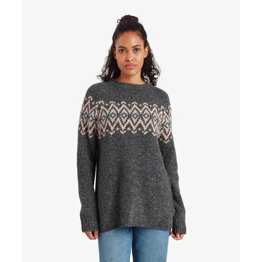 Sherpa Adventure Gear Samples - Women's Dumji Long Sleeve Sweater-Women's - Clothing - Tops-Sherpa Adventure Gear-Charcoal-S-Appalachian Outfitters