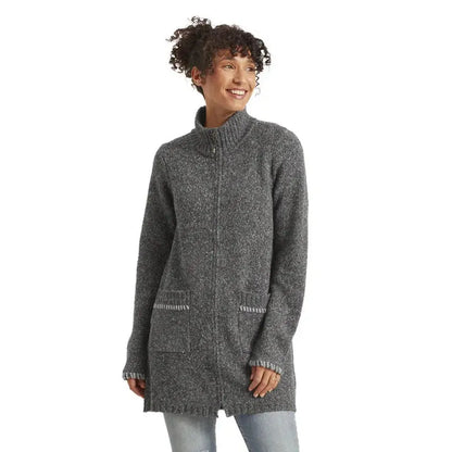 Sherpa Adventure Gear Samples - Women's Jaga Full Zip Duster-Women's - Clothing - Tops-Sherpa Adventure Gear-Kharani Grey-S-Appalachian Outfitters