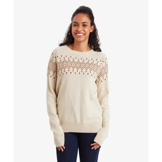 Sherpa Adventure Gear Samples - Women's Yeshe Crew Neck Sweater-Women's - Clothing - Tops-Sherpa Adventure Gear-Ecru-S-Appalachian Outfitters