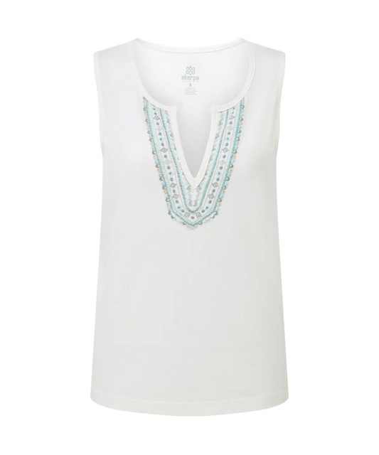 Sherpa Adventure Gear Women's Kalindi Tank-Women's - Clothing - Tops-Sherpa Adventure Gear-Katha White-S-Appalachian Outfitters