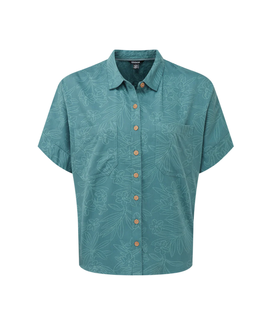 Sherpa Adventure Gear Women's Palmo Short Sleeve Shirt-Women's - Clothing - Tops-Sherpa Adventure Gear-Hydra Floral-S-Appalachian Outfitters