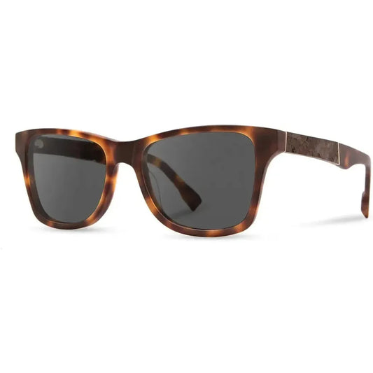 Shwood Handcrafted Canby XL-Accessories - Eyewear - Sunglasses-Shwood Handcrafted-Matte Brindle // Elm Burl-Grey Polarized-Appalachian Outfitters