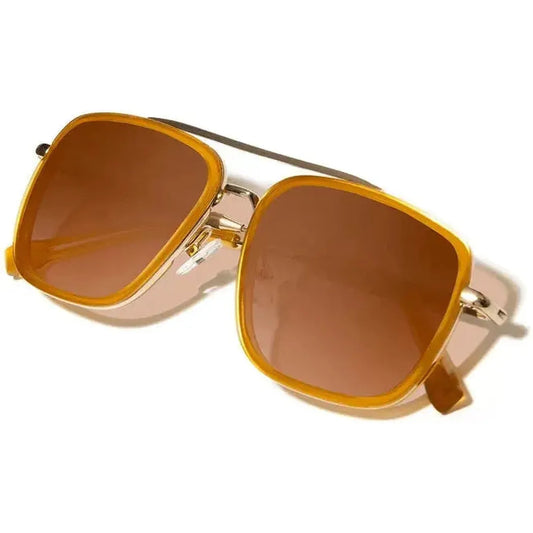 Shwood Handcrafted Grant-Accessories - Eyewear - Sunglasses-Shwood Handcrafted-Caramel & Gold // Walnut-Brown Fade Polarized-Appalachian Outfitters