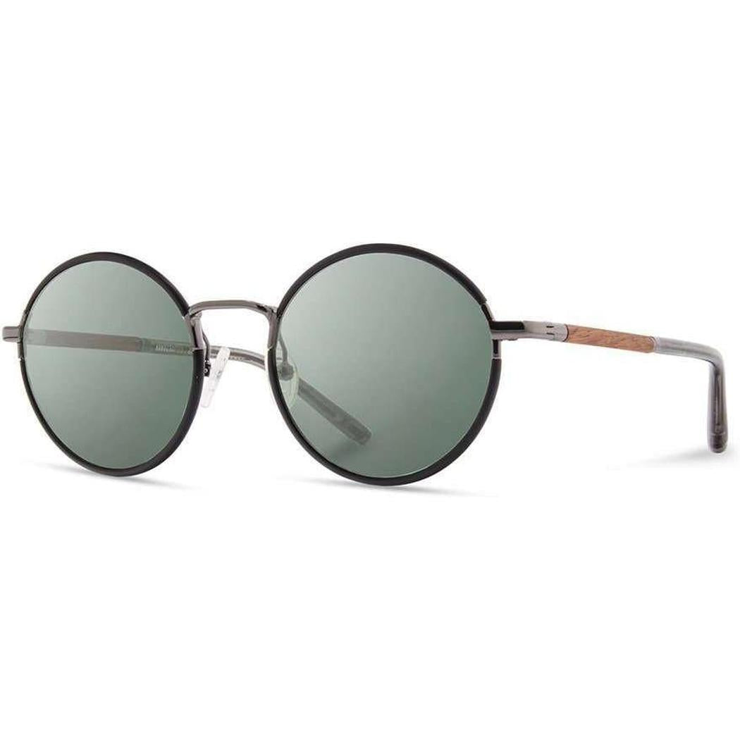 Shwood Handcrafted Hawthorne-Accessories - Eyewear - Sunglasses-Shwood Handcrafted-Black Chrome // Mahogany-G15 Polarized-Appalachian Outfitters