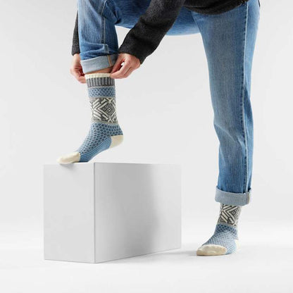 Smartwool Everyday Popcorn Snowflake Pattern Crew Socks-Accessories - Socks - Unisex-Smartwool-Appalachian Outfitters