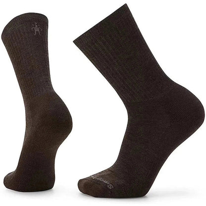 Everyday Solid Rib Crew Socks-Accessories - Socks - Unisex-Smartwool-Chestnut-M-Appalachian Outfitters
