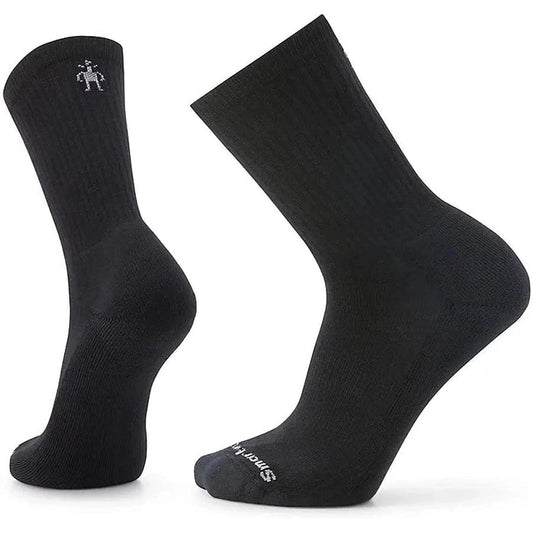 Everyday Solid Rib Crew Socks-Accessories - Socks - Unisex-Smartwool-Black-M-Appalachian Outfitters