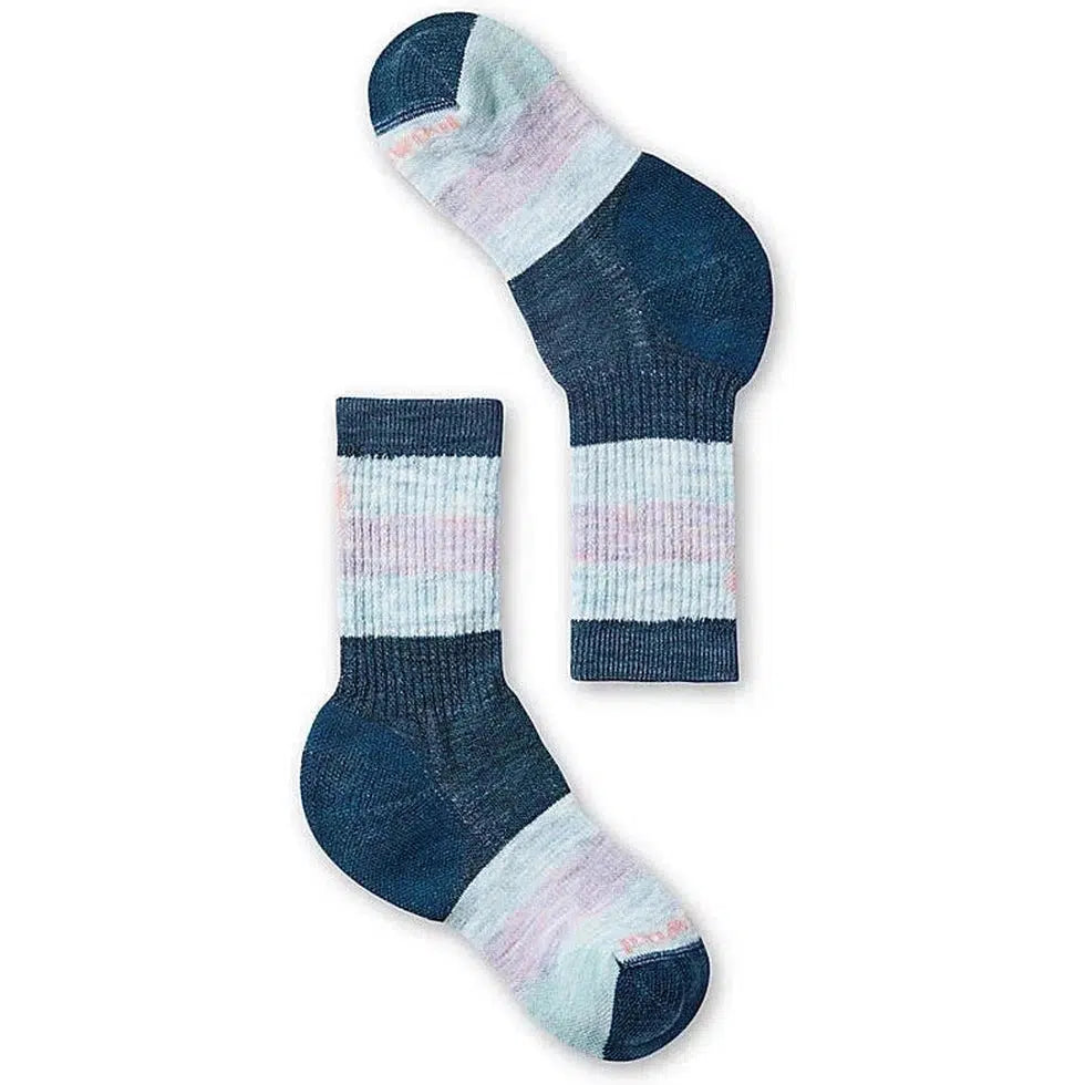 Kids' Hike Full Cushion Striped Crew Socks-Accessories - Socks - Kids-Smartwool-Twilight Blue-S-Appalachian Outfitters