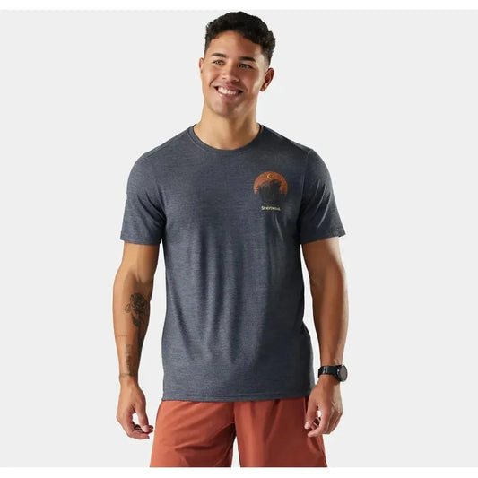 Smartwool Men's Lunar Bear Active Short Sleeve Graphic Tee-Men's - Clothing - Tops-Smartwool-Charcoal Heather-M-Appalachian Outfitters