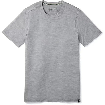 Men's Short Sleeve Tee-Men's - Clothing - Tops-Smartwool-Light Gray Heather-M-Appalachian Outfitters