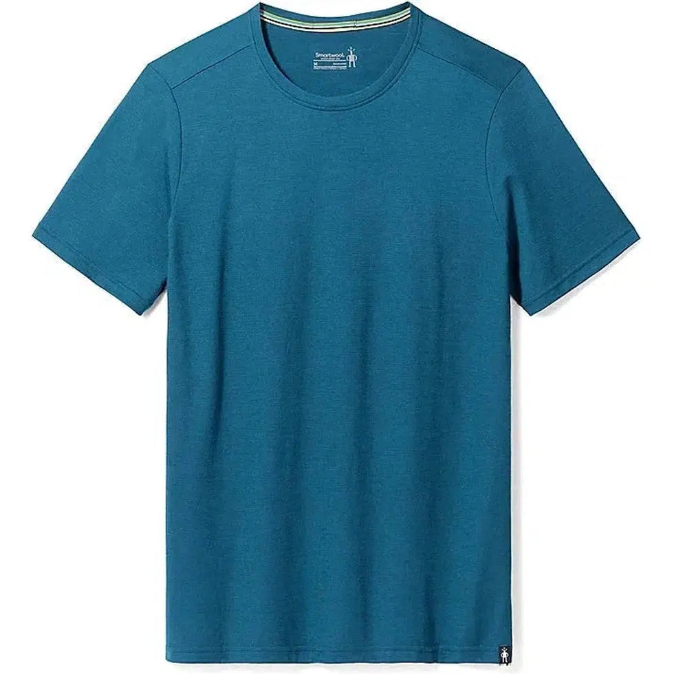 Men's Short Sleeve Tee-Men's - Clothing - Tops-Smartwool-Twlight Blue-M-Appalachian Outfitters