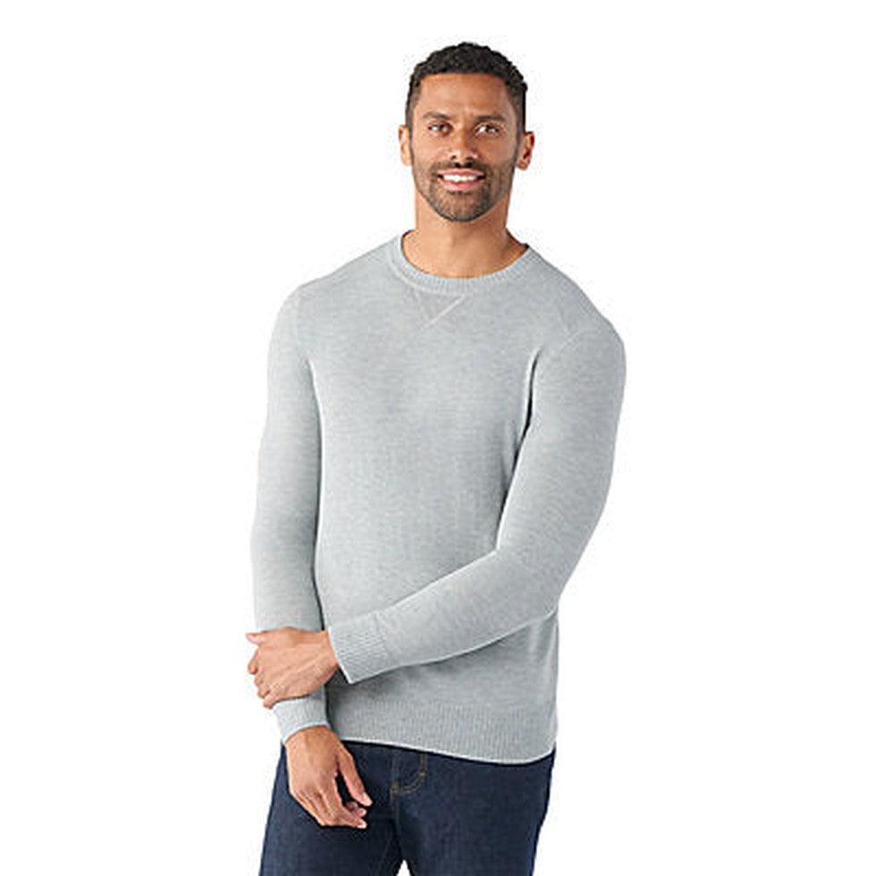 Smartwool Men's Sparwood Crew Sweater-Men's - Clothing - Tops-Smartwool-Light Gray Heather-M-Appalachian Outfitters